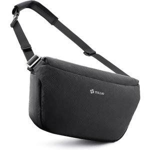 TULLIO Camera Bag Sling Crossbody Expandable Photgraphy Bag for DLSR SLR Mirrorless Cameras, Waterproof Camera Case for Photographer