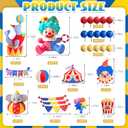 Knana 27Pcs Circus Cake Toppers Circus Cake Decorations Circus Theme Party Decorations for Carnival Birthday Party Supplies