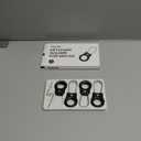 AirTag Holder 4 Pack - Air tag Lock Case with Wire Cable Compatible with Apple AirTags, Ultra Durable Anti-Lost Protective Case with Keyring for Luggage, Key, Backpack, PetBlack