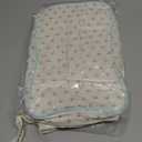 HBselect Quilted Makeup Bag, 3PCS Cotton Large Travel Makeup Bag, Cute Floral Coquette Make up Bag Cosmetic Bag Toiletry Bag for Women Girls