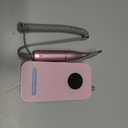 Professional Nail Drill Electric File 45000RPM, Portable Rechargeable Electric Nail File with 11 Drill Bits & 50 Sanding Bands, Low Noise Nail Drill Kit for Acrylic Gel Nails, Salon & Home Use, Pink