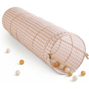 Tunnel Toys for Toddlers: Pop Up Kids Play Tunnel with Carry Bag - Collapsible Peachskin Fabric Tunnel for Baby Indoor & Outdoor - Sensory Activity Gift for Boys Girls Pet Puppy Dog