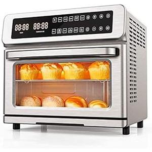 11-in-1 Air Fryer Toaster Oven, 22 Quart Convection Toaster Oven Air Fryer Combo, 1700W Countertop Rotisserie Oven, Large Airfryer Oven, ETL Certified