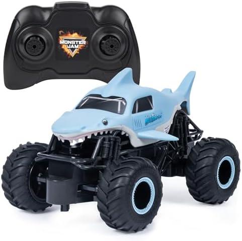 Monster Jam, Official Megalodon Remote Control Monster Truck for Boys and Girls, 1:24 Scale, 2.4 GHz, Kids Toys for Ages 4 and Up