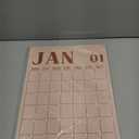 Gueevin 2026 Reusable Wall Calendar Undated Large Monthly Dry Erase Erasable Calendar Big 16 x 12 Inches for Wall Annual Blank Planner 12 Month No Year Planning Office Home(Morandi Minimalism)