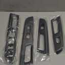 4pcs Carbon Fiber Car Interior Trim Carbon Black Door Armrest Window Switch Lift Cover Trim Interior Compatible For Subaru WRX STI 2015-2020 Gloss Carbon Fiber Vinyl Wrap(LHD)