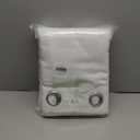 NICETOWN 100% Blackout Window Curtain Panels, Cold and Full Light Blocking Drapes with Black Liner for Nursery, 84 inches Drop Thermal Insulated Draperies (White, 2 Pieces, 52 Wide Each Panel)