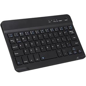 DAUZ Wireless Keyboard, Waterproof Black Slient Keyboard, for Desktop Laptop Smart Phone
