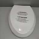 Quick Flip Elongated Toilet Seat with Built-In Potty & Splash Guard for Toddler Training, Slow Close - Jool Baby