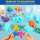 Make Your Own Dinosaur Squishies Toys6 Dinosaur Characters Making kitGlow-in-The-Dark Science Activity kit, Silicone Taba Squishies Craft KitSqueeze Gift Set for Boys and Girls Ages 6-12