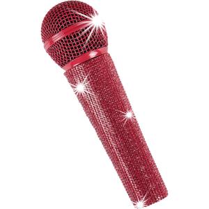 Mr.Power Steel Mesh Microphone Heads + Sparkle Mic Handheld Decorative Sleeves