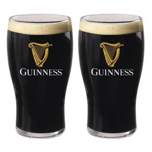 LORD'S ROCKS Guinness Official 20oz Pint Glasses – Set of 2, Branded Tulip Shape Beer Glassware – Classic Irish Pub Style