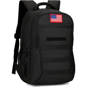 4land Camo Backpack for Boys,Army Boys Backpacks for Elementary Middle School Military,Camouflage Bookbag 40L, Black