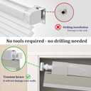 No Tools No Drill Cordless Blackout Cellular Shades Gray, 34.5" W x 64" H