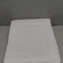 PANGSINNE 100% Blackout Ivory Curtains 63 inches Long Back Tab Rod Pocket 2 Panels Set Linen Curtain Thermal Insulated Textured Short Blackout Curtains for Bedroom Darkening 52x63 White