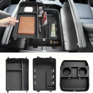 for 2026 Hyundai Palisade Organizer Tray ONLY for 2026 Palisade Hybrid Calligraphy 7-Seater Upper and Under Center Console Secondary Storage Accessories (2026 Palisade Console Organizer 3-Set)