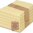 Urban Villa Kitchen Towels 100% Cotton Dish Towels for Kitchen(Set of 6)20x30 Dish Cloths Highly Absorbent Kitchen Linen Set with Hanging Loop Perfect for Drying Dishes Cleaning Hand Towels Yellow