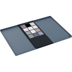 URMONA Waterproof Silicone Under Sink Mat 22'' x 14'' Shelf Liner for Kitchen and Bathroom, Cabinet and Counter Protector, Storage and Organizers, Litter Mat, Pet Cat Puppy Essentials(Dark Grey)