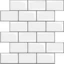 STICKGOO 10-Sheet White Subway Tiles Peel and Stick Backsplash, Stick on Tiles Kitchen Backsplash (Thicker Design) (Warm White With Grey Grout)