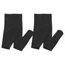 Wildarms Girls Dance Tights 2PK - Ultra Soft Ballet & Party Tights for Performances, Halloween & Christmas Costumes (US, Alpha, Large, Regular, Regular, 2, Black)