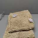 OLANLY Bathroom Rugs 70x24, Extra Soft Absorbent Chenille Bath Rugs, Rubber Backing Quick Dry, Machine Washable Bath Mats for Bathroom Floor, Tub and Shower, Home Decor Accessories, Beige