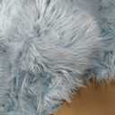 Ashler faux fur rug, Fluffy Shaggy Area Rug Ultra Soft 3 x 5 Feet Rectangle Fur Rug Light Blue Fuzzy Rug Machine Washable Shag Rug, Nursery Decor Throw Rugs for Bedroom, kids room, Living Room