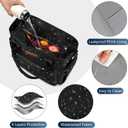MIYCOO Lunch Bag Lunch Box Women - Leakproof Insulated Lunch Cooler Bag for Women - Large Lunch Tote Bags Adults, Black Starry Sky