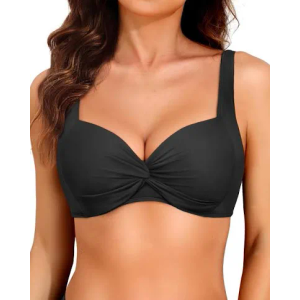 Women Underwire Bikini Top - 2025 Push Up Swimsuit Tops Padded Bra Bathing Suit, XXL