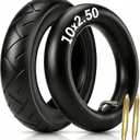 ELVANO 102.5 Electric Scooter Tire & Tube Set, Pneumatic Tire and Replacement Tube with 90 Bent Valve and 2 Tire Levers, Fits 6" Rims and 36v, 48v, 400w, 500w, 800w Hub Motor (1-Set)