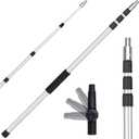 Paint Roller Pole, 4-12 FT Paint Roller Extension Pole, Multi-Purpose Sturdy Aluminum Alloy with Twist-Lock Design for Windows, Painting, Dusting and Cleaning