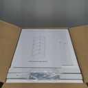 FIDUCIAL HOME 6 Tiers Tall Narrow Bookshelf Book Shelf Skinny White Bookcase Thin Slim Book Rack Storage Organizer Easy Assemble, Sturdy