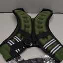 ZELUS Weighted Vest, 6lb/8lb/12lb/16lb/20lb/25lb/30lb Weight Vest with Reflective Stripe for Workout, Strength Training, Running, Fitness, Muscle Building, Weight Loss, Weightlifting (Green)