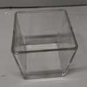 CYS EXCEL Clear Glass Cube Vase 6"x6"x6" | Square Wedding Flower Vase Centerpieces | Cubic Glass Candle Holder, 6 Pcs