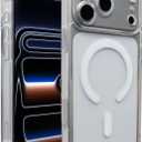 Magnetic Clear Case Fit for iPhone 17 Pro Max Compatible with MagSafe,Transparent Shockproof Protective Phone Case Cover