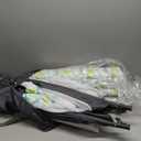 Dream On Me Zodiak Baby Playard, Breathable Mesh Sides, Soft Comfortable Mattress, Quick & Easy to Fold with Travel Carry Bag, Compact Space Saving Design - Grey/Green