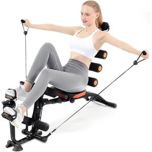 Abdominal Workout Bench  Adjustable Sit-Up Machine with Leg Lock  Home Gym Core Trainer for Abs, Crunches, Leg Raises  Foldable, Heavy-Duty Steel Frame  Max Weight 240LB