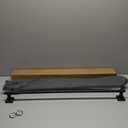 Matte Black Single Towel Bar Rack, 32 Inches Stainless Steel Towel Rod-Square Base, Wall Mounted Towel Holder for Bathroom