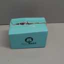 BearBoss Square Paper Punch Set, 5 Different Sizes, Scrapbooking Crafting Tool, Classic White