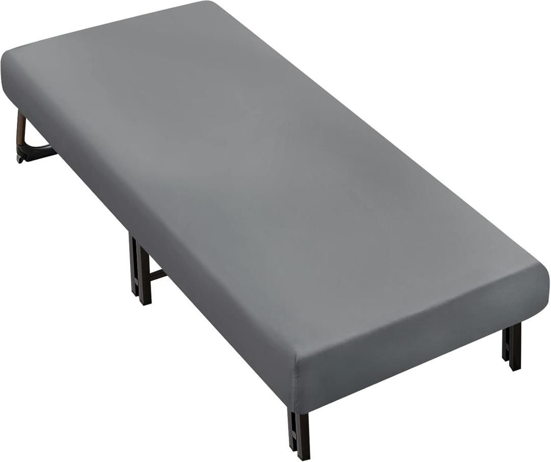 Cot Sheets 31" x 75"(Sheet Only), Cot Fitted Sheet Ultra Soft and Breathable Snug Fit for Narrow Twin Mattress/RVs Bunk/Guest Beds/Army Cots/Trifold Mattress/Travel Size Mattress Grey (Small Single, Gray)
