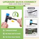 HIRALIY 50FT Garden Watering System, Drip Irrigation Kits for Plants, New Quick Connector, Blank Distribution Tubing, Saving Water Automatic Irrigation Equipment for Patio Lawn