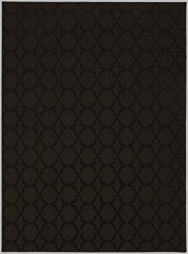 Garland Rug Sparta Non Slip Polypropylene 5 Ft. X 7 Ft. Brown Mocha Area Rug- Ideal for Living Rooms & Hallways, Stylish & Durable for High-Traffic Areas