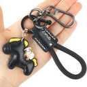 2 x Leather Horse Bag Charm, Handbag Purse Pendant - Cute Keychain for Women Men | Gift Idea
