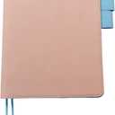 Fromthenon A5 PU Faux Leather Cover for Notebook Planners, Refillable Planner Case [Cover Only] (Pink)