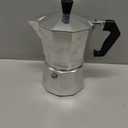 Primula Classic Stovetop Espresso and Coffee Maker, Moka Pot for Italian and Cuban Caf Brewing, Greca Coffee Maker, Cafeteras, 3 Espresso Cups, Silver