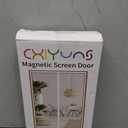 CHIYUNS White Screen Door Mesh Magnetic Closure Heavy Duty 38 x 82 inch, Self Closing Fiberglass Mosquito Net with Magnet for Doors, Bug Fly Screens Curtain for Doorway, Keep Bugs Out, Pet Friendly