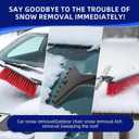 24" Snow Brush and Ice Scraper for Car Windshield, a Detachable and Portable Snow Scraper for Car with Ergonomic Anti-Slip Grip for Cars, SUVs