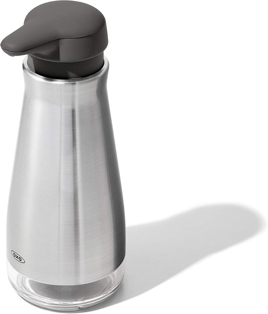 OXO Good Grips Stainless Steel Soap Dispenser, Kitchen and Bathroom Accessories