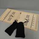 Juegoal 4-in-1 Wooden Fast Sling Puck Set for Kids and Adults, Chess, Checkers, Tic Tac Toe Games, Travel Portable Folding Tabletop Chess Board Game Sets, Interactive Families Toys