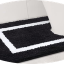 Kitinjoy Luxury Toilet Rugs U-Shaped, Ultra Soft Water Absorbent Microfiber Contour Bathroom Rug, Non Slip Plush Shaggy Machine Wash Dry Bath Rug Mat for Toilet Base, 20 x 24
