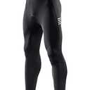 Santic Men's Bike Pants Long 4D Padded Cycling Tights Leggings Outdoor Riding Pants with Zipper Pockets, M